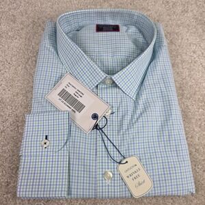 Untuckit Santero Shirt Mens 3XL Wrinkle Free Plaid Blue Classic Fit LS NWT‎